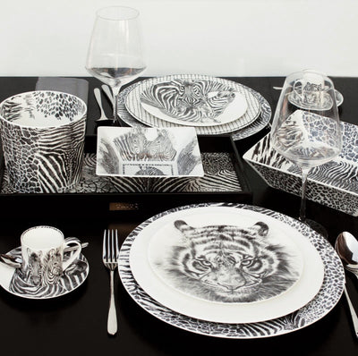 Milano WILD SPIRIT Zebra Squared bowl