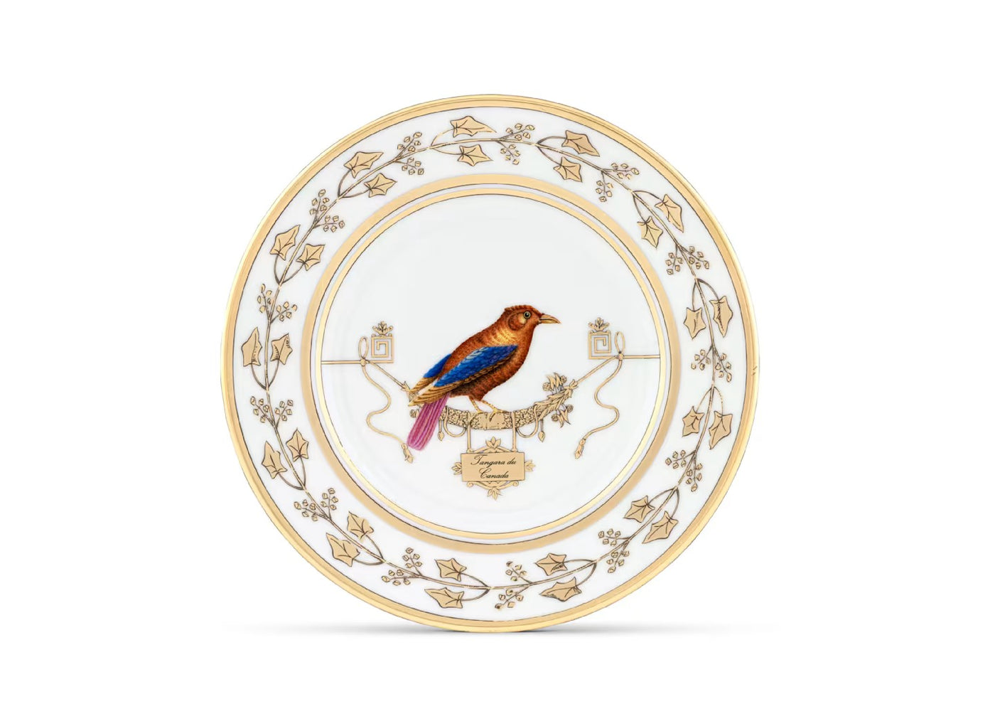 GINORI 1735 VOLIÈRE Collection PERROQUET NESTOR bread plate