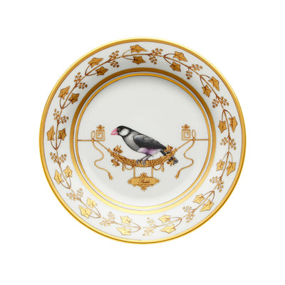GINORI 1735 VOLIÈRE Collection PERROQUET NESTOR bread plate