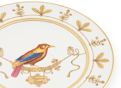 GINORI 1735 VOLIÈRE Collection TANGARA DU CANADA Charger plate