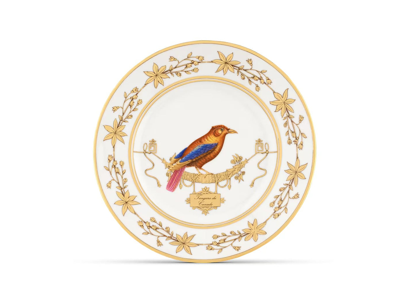 GINORI 1735 VOLIÈRE Collection GEAI flat plate