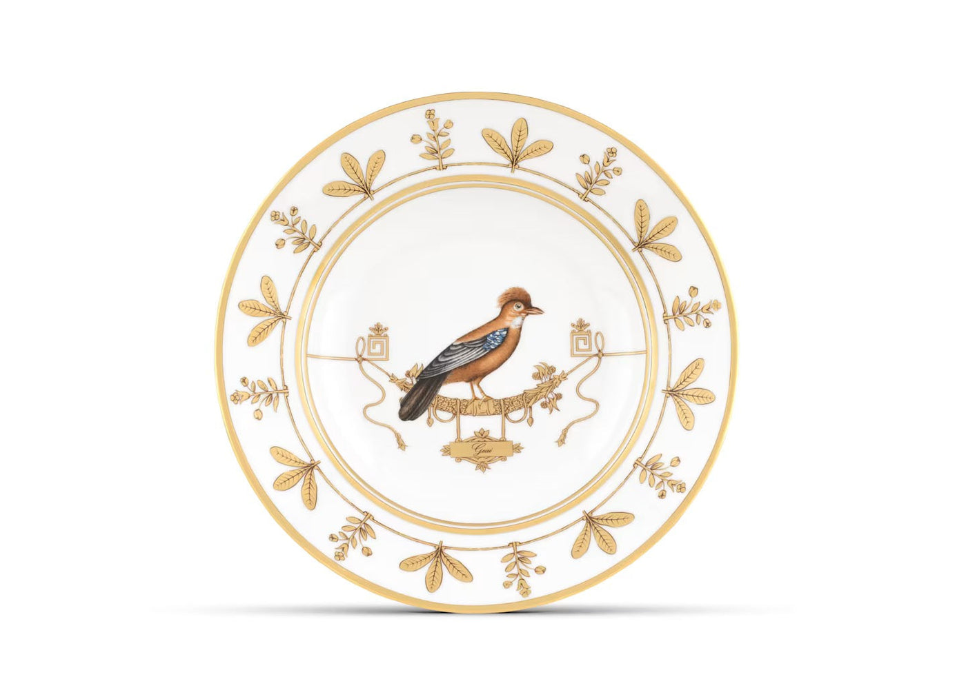 GINORI 1735 VOLIÈRE Collection TANGARA DU CANADA soup plate
