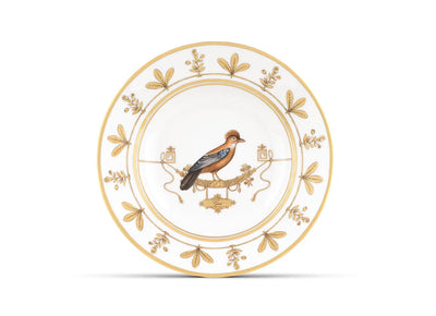 GINORI 1735 VOLIÈRE Collection TANGARA DU CANADA soup plate
