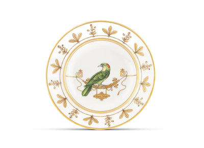 GINORI 1735 VOLIÈRE Collection TANGARA DU CANADA soup plate