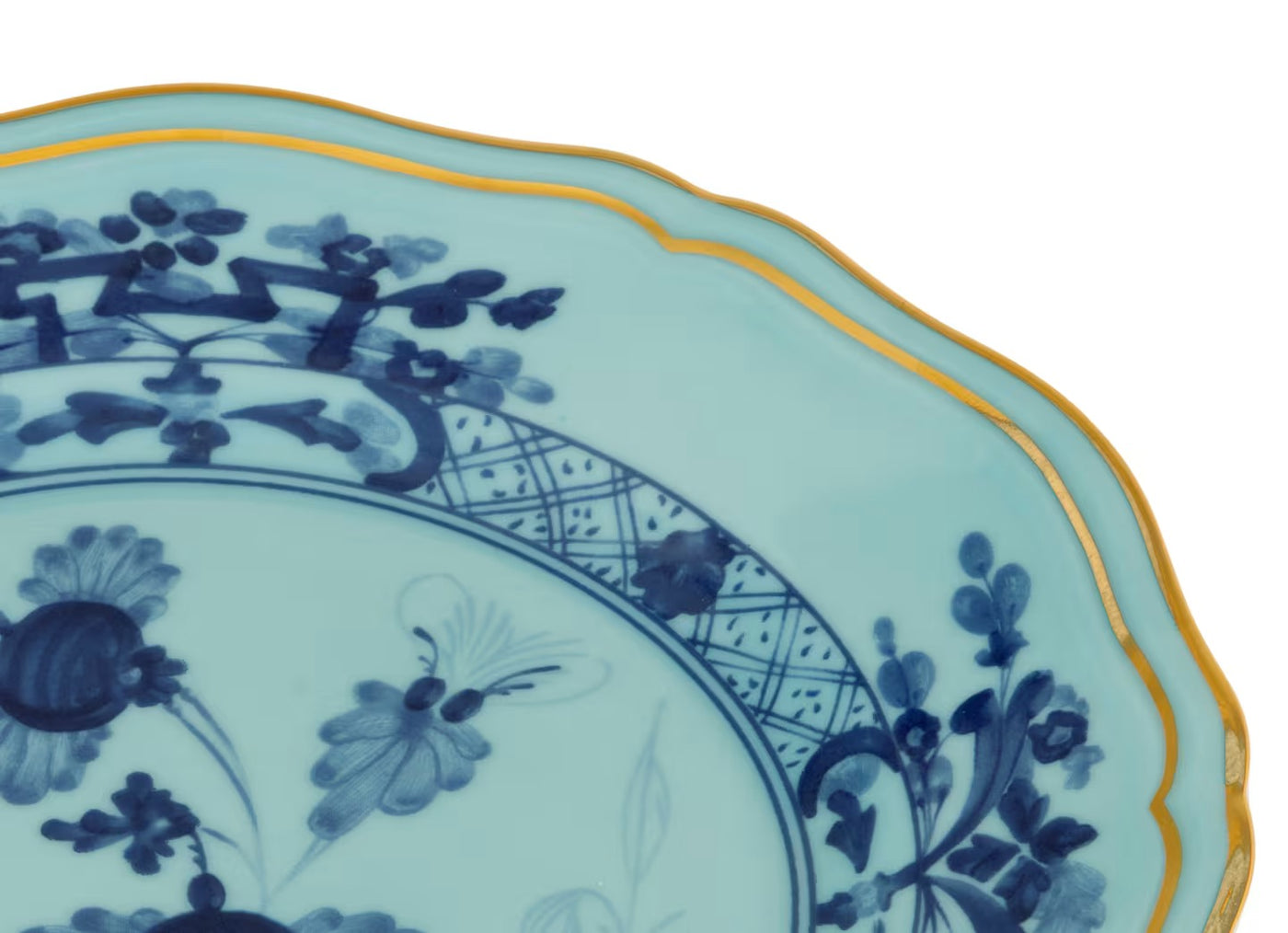 GINORI 1735 IRIS ORIENTE ITALIANO set of 2 soup plates