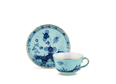 GINORI 1735 IRIS ORIENTE ITALIANO set of 2 tea cups