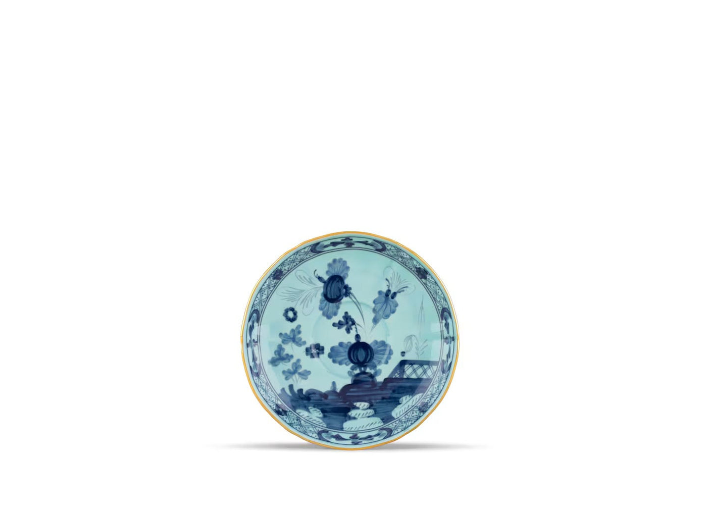GINORI 1735 PORPORA ORIENTE ITALIANO tea saucers set of 2