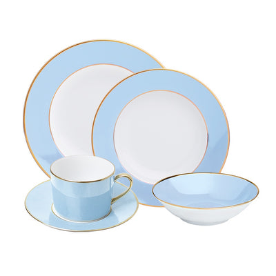 LEGLE Sous Le Soleil Ice Blue Dinner Plate