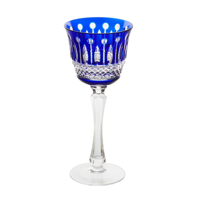 ZURICH -Red Wine glass Blue