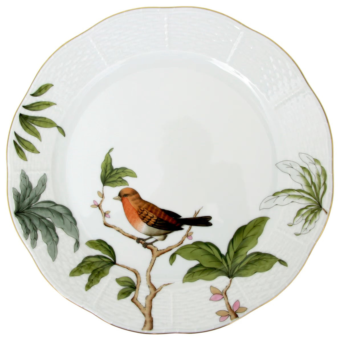 HEREND - Foret  Dinner plate Bird 1