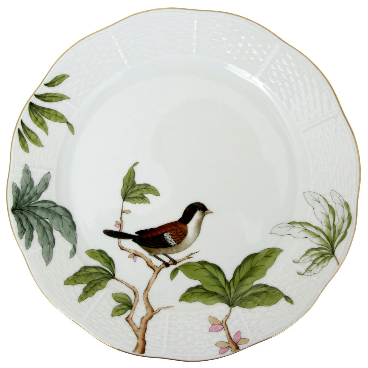 HEREND - Foret  Dinner plate Bird 1