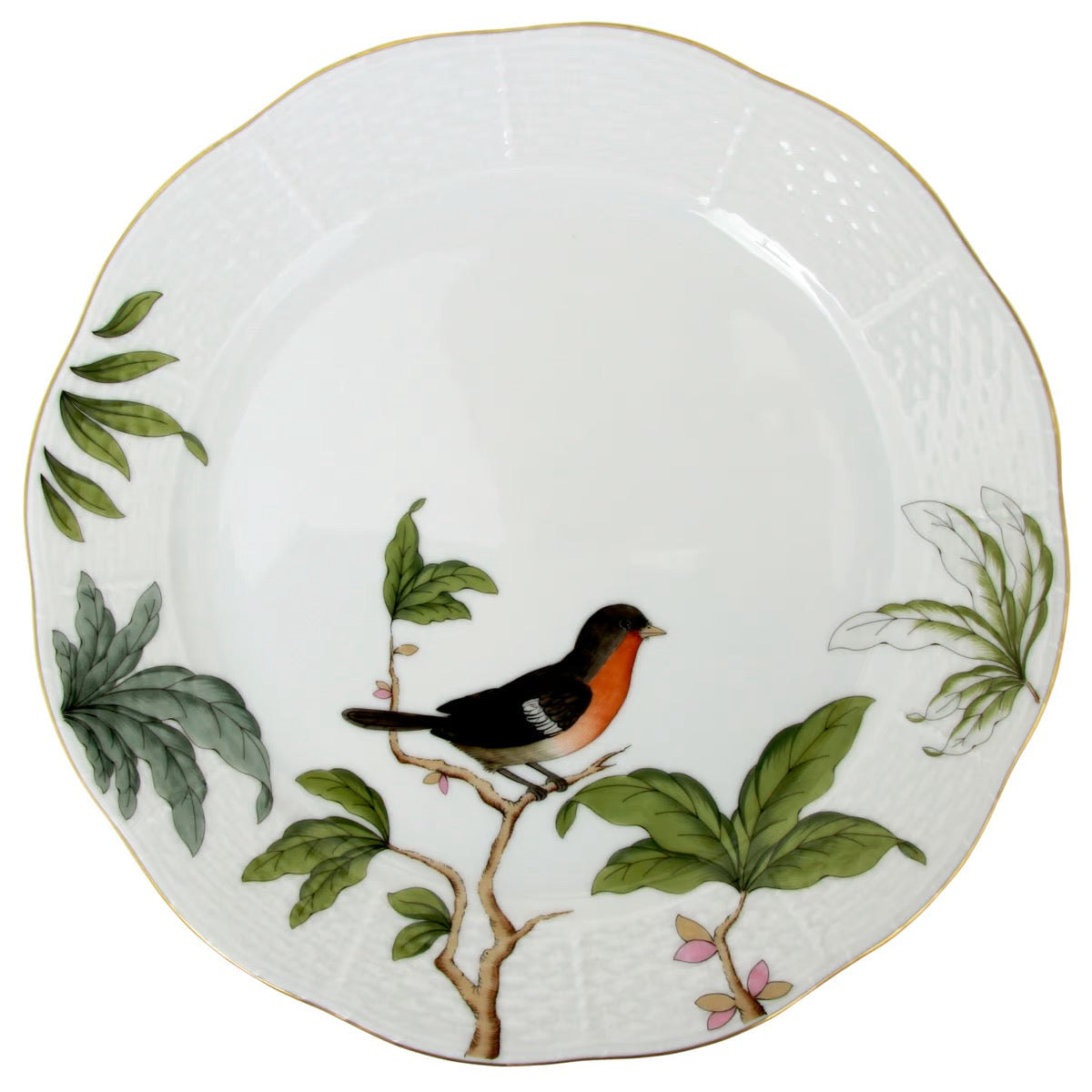 HEREND - Foret  Dinner plate Bird 1