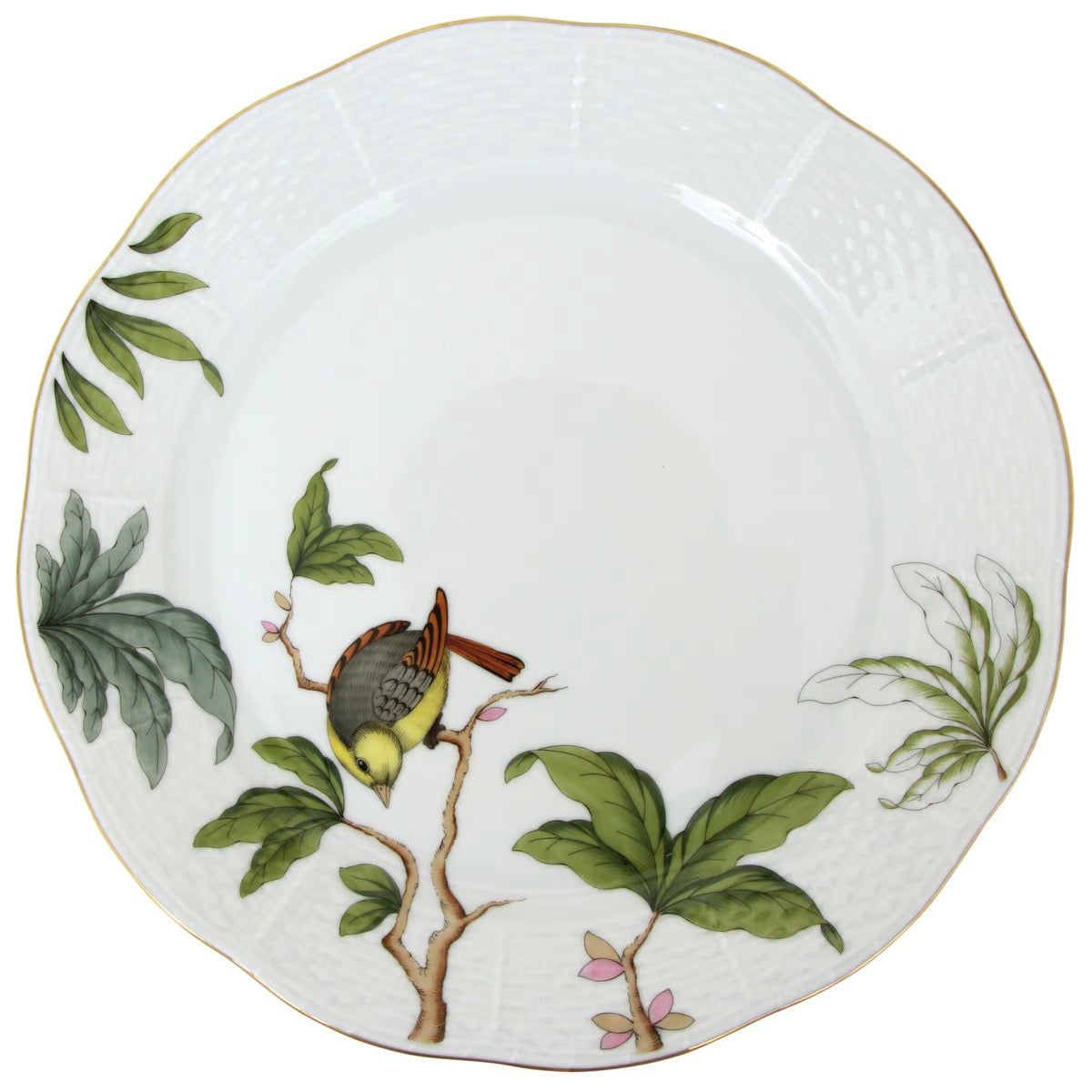 HEREND - Foret  Dinner plate Bird 1