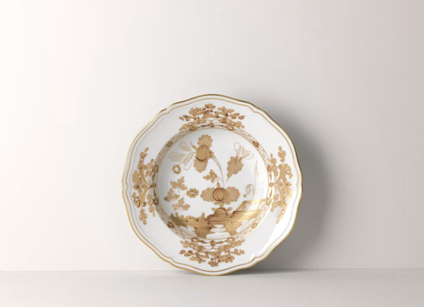 GINORI 1735 IRIS ORIENTE ITALIANO set of 2 soup plates
