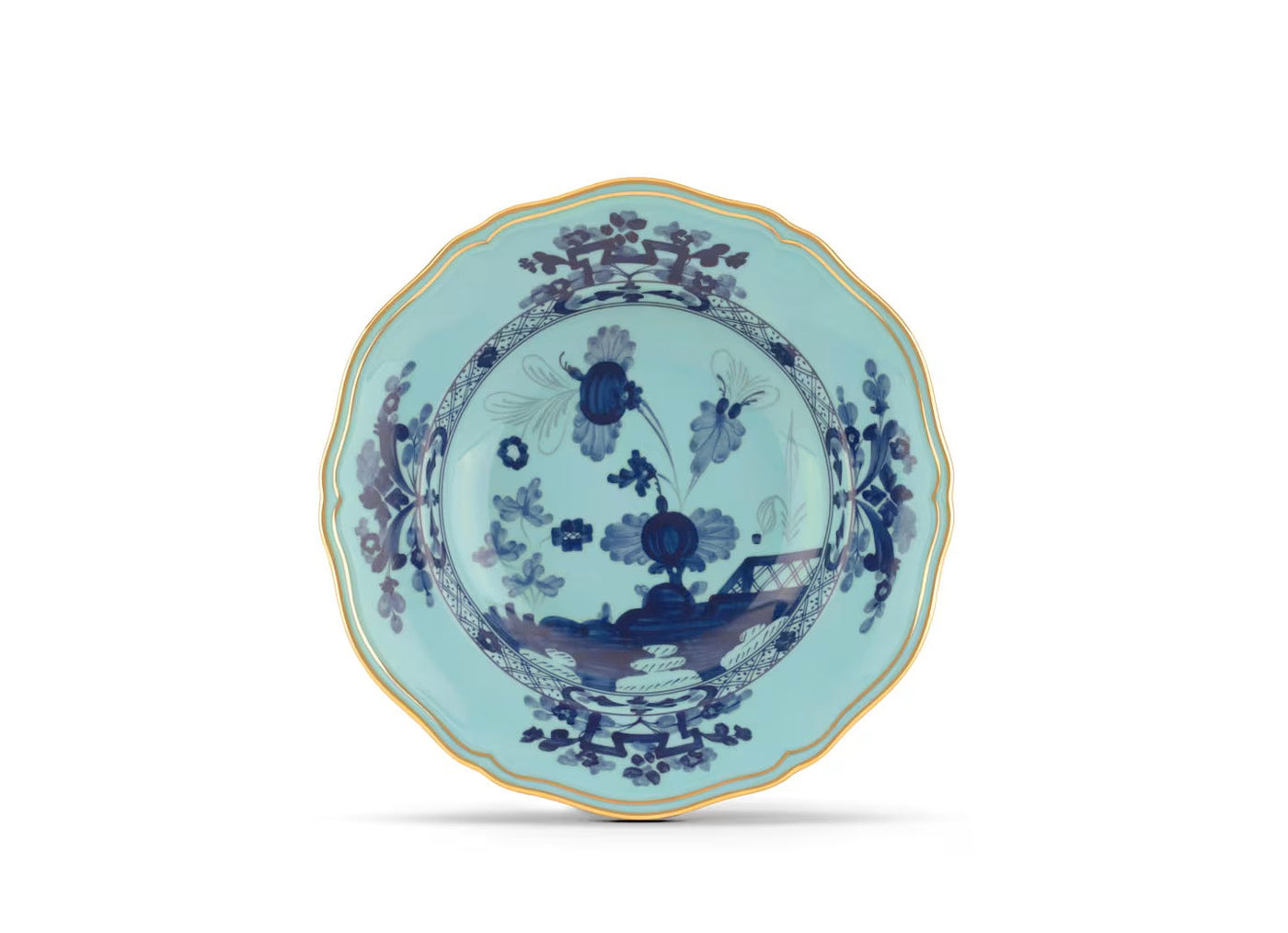 GINORI 1735 AURUM ORIENTE ITALIANO set of 2 soup plates