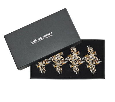 Butterflies Napkin Rings, Set of 4 in a Gift Box