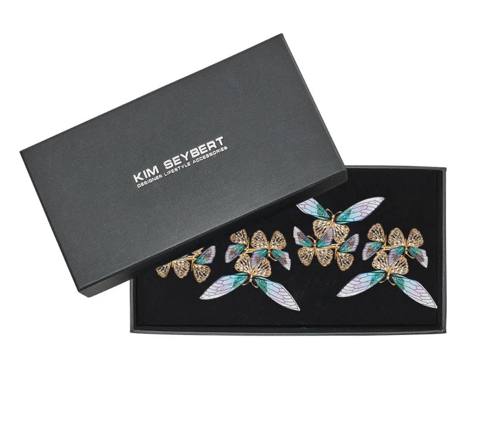 Flutter Napkin Rings, Set of 4 in a Gift Box