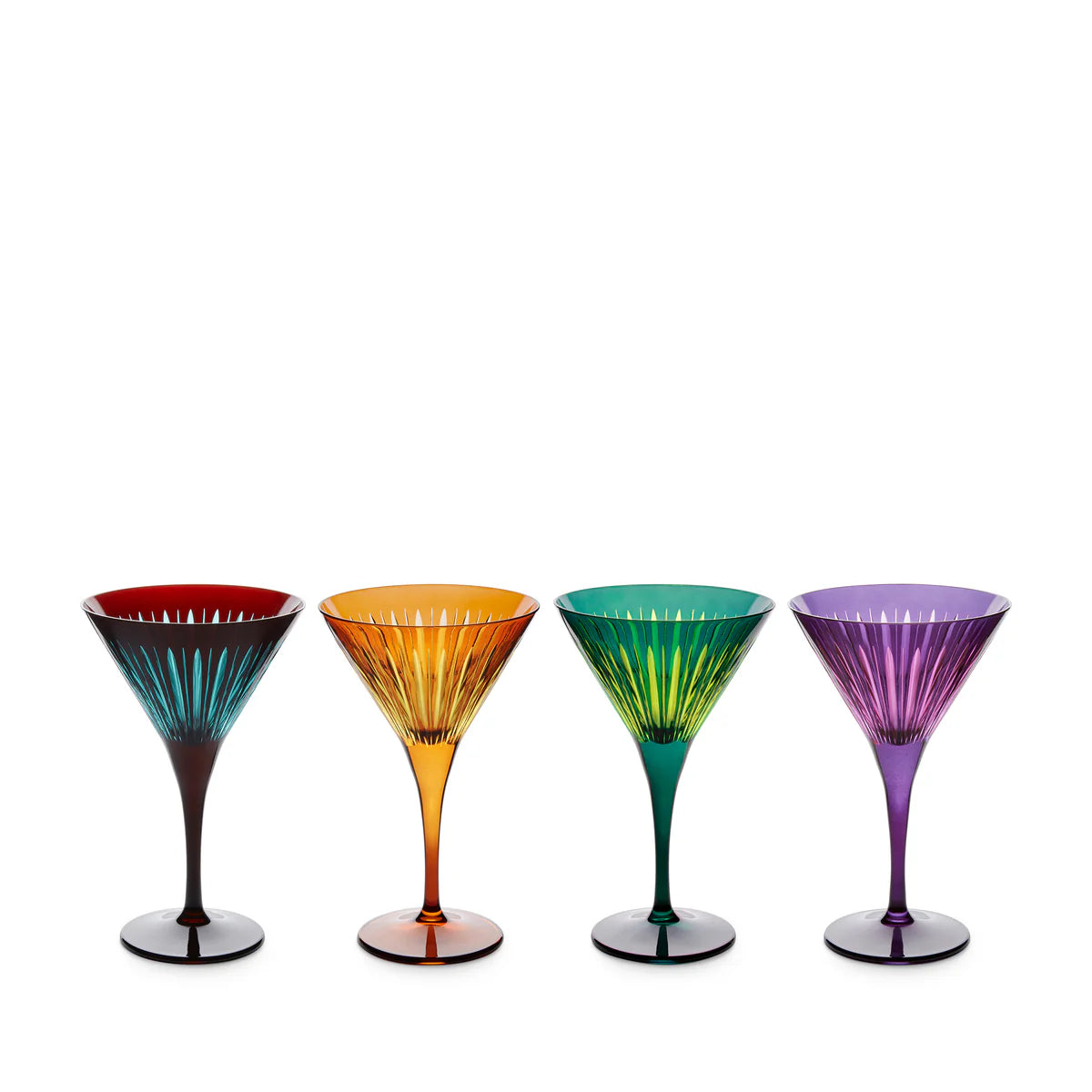 L'Objet - Prism Martini Glasses - Assorted (Set of 4)