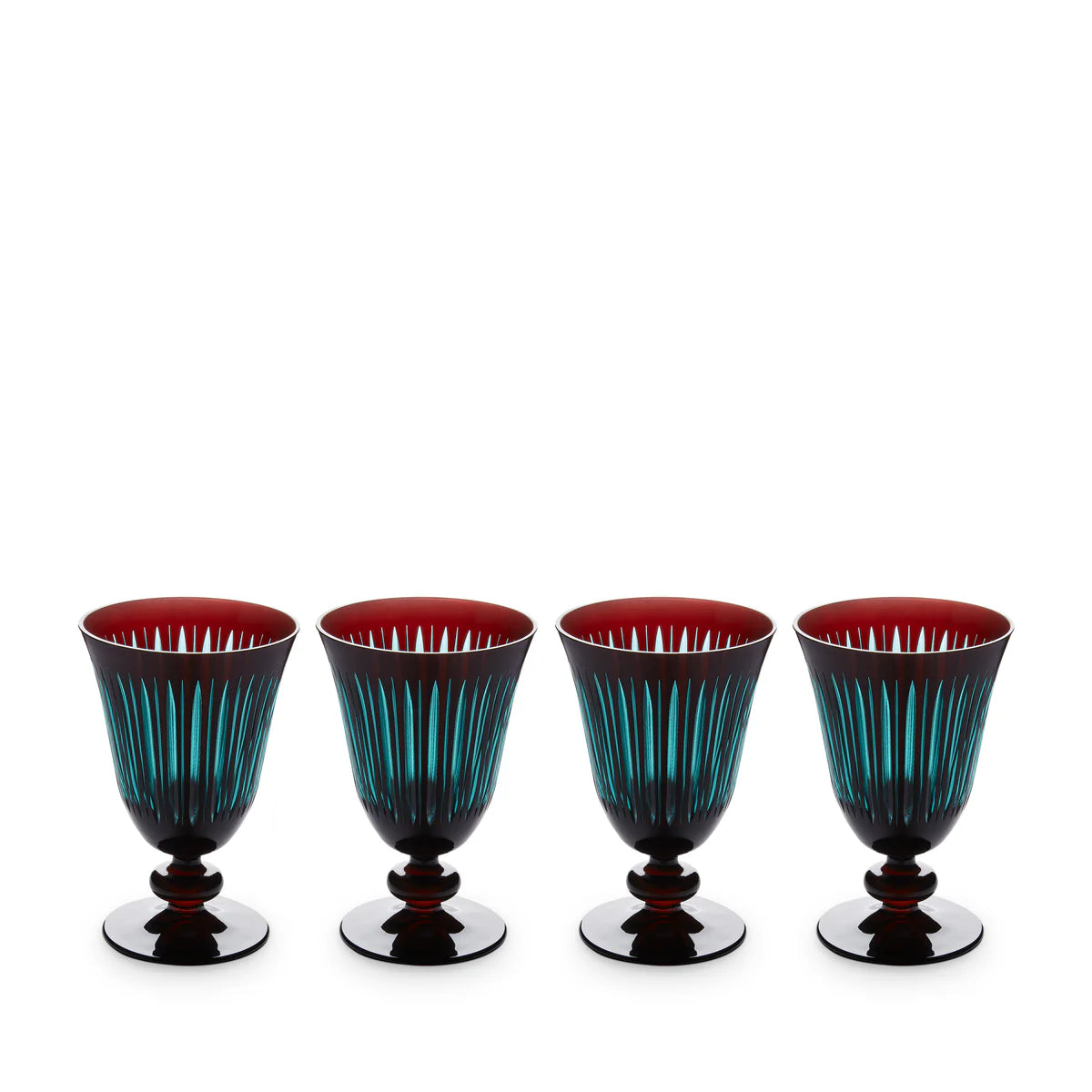 L'Objet - Prism Wine Glasses - Bordeaux (Set of 4)