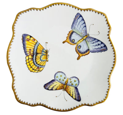 Anna Weatherley Designs - ATT7 - Butterflies! Collection Dessert/Bread & Butter/Appetizer Plate