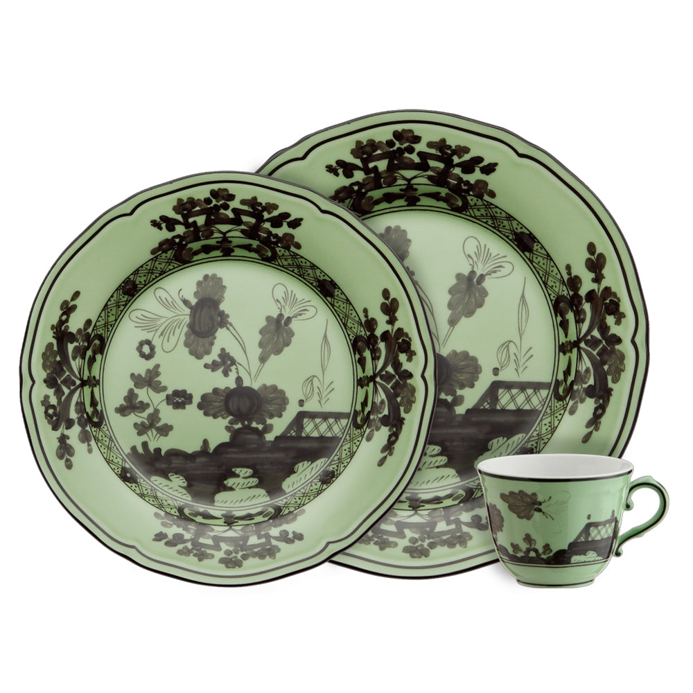 GINORI 1735 CITRINO ORIENTE ITALIANO set of 2 flat plates BARIO