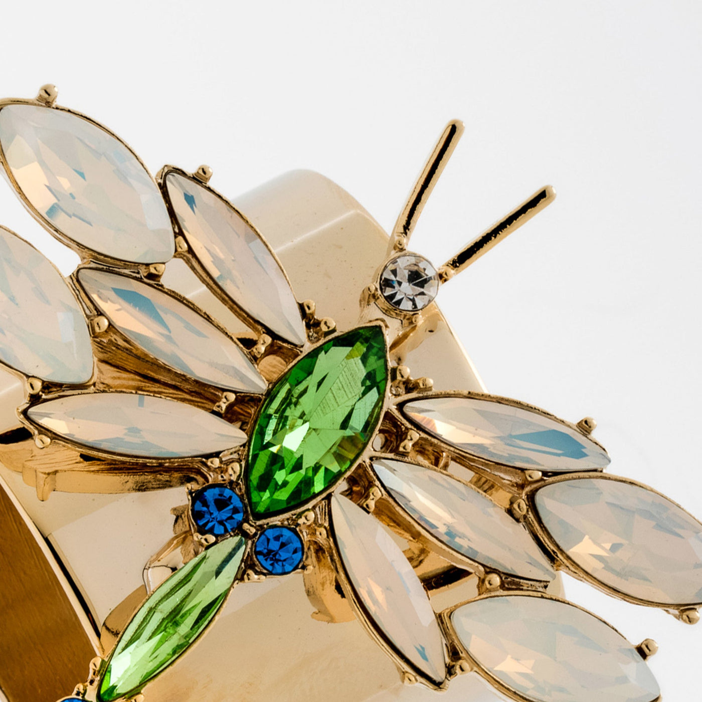 Joanna Buchanan - Dragonfly napkin rings, opal, set of two