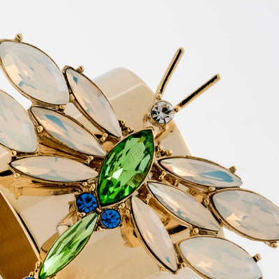 Joanna Buchanan - Dragonfly napkin rings, opal, set of two