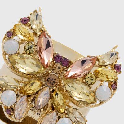 Joanna Buchanan - Jeweled butterfly napkin rings, yellow, set of two