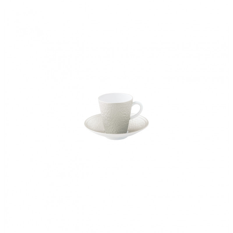 Raynaud Mineral Iris Etain Coffee cup & saucer 12 cm