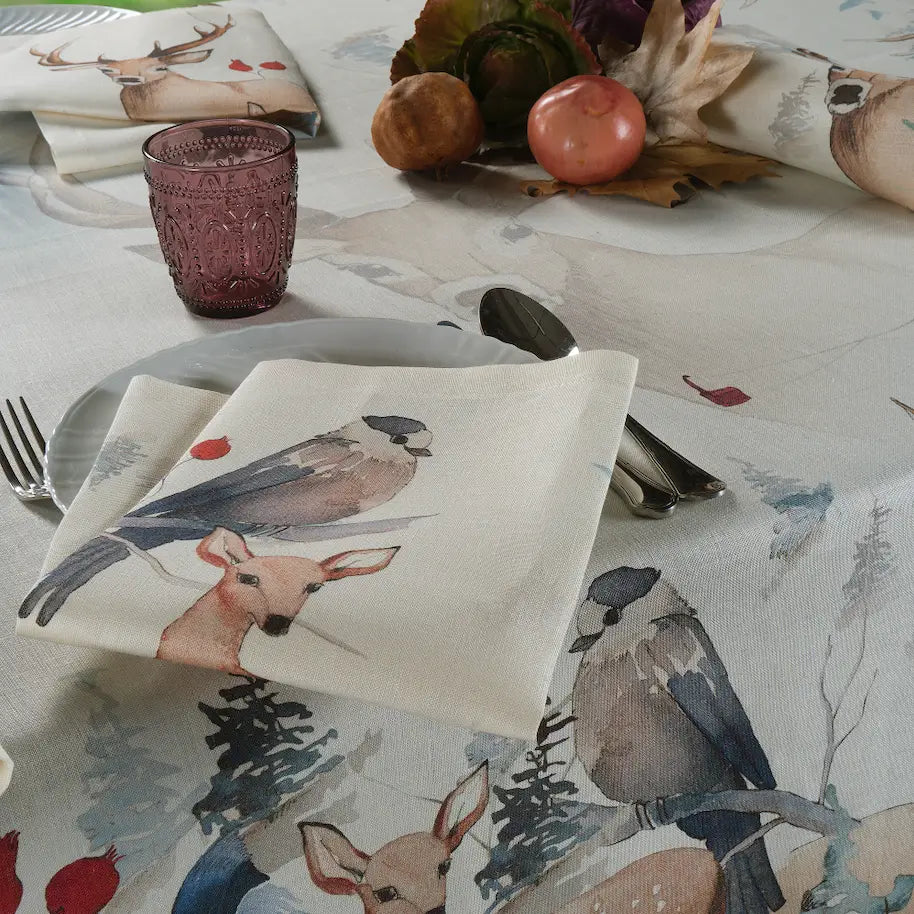 Italian Lines - Set of 4 Napkins "Buck" 100% Made in Italy