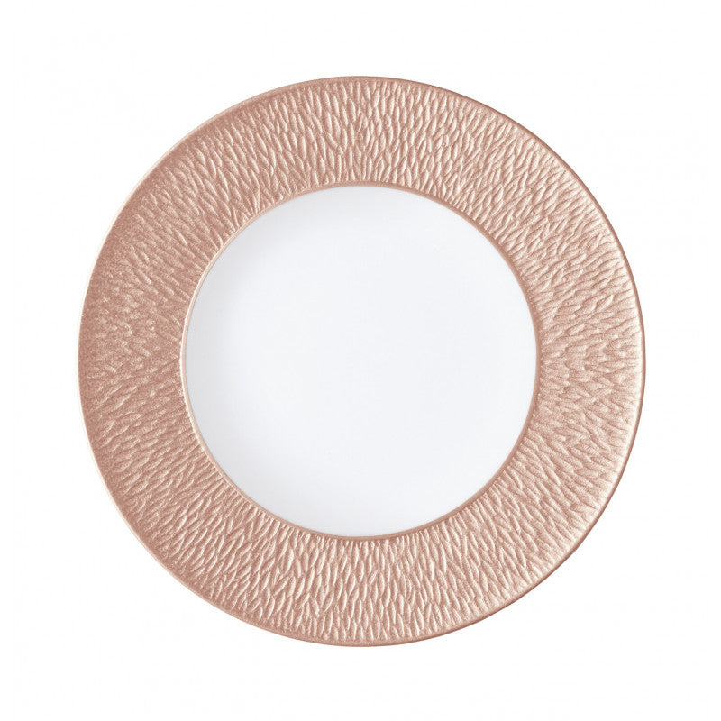 Raynaud Mineral - Cuivre Flat plate with engraved rim 27 cm