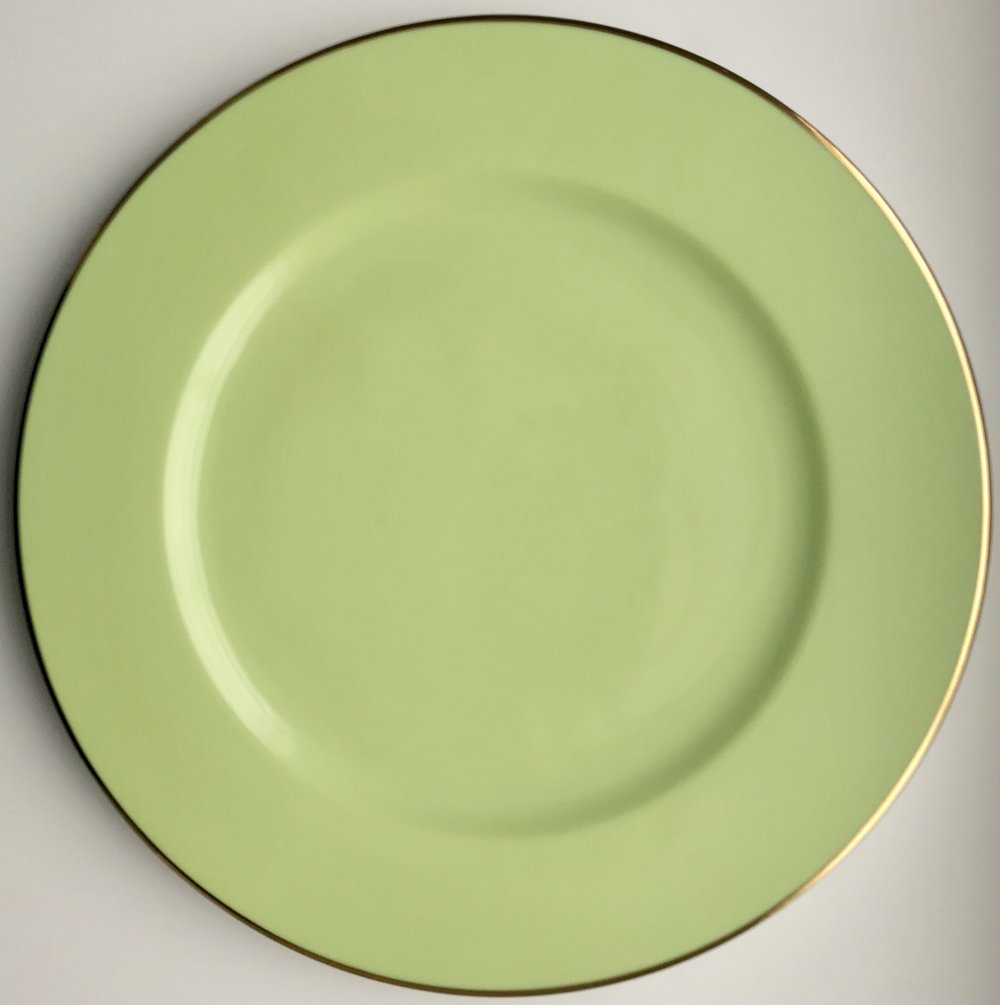 Anna Weatherley Designs - Light Green Colored Charger Plate