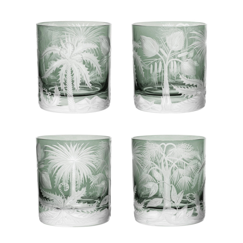 Primeval Palms Double Old Fashioned Grey