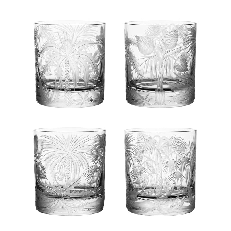 Primeval Palms Double Old Fashioned Grey