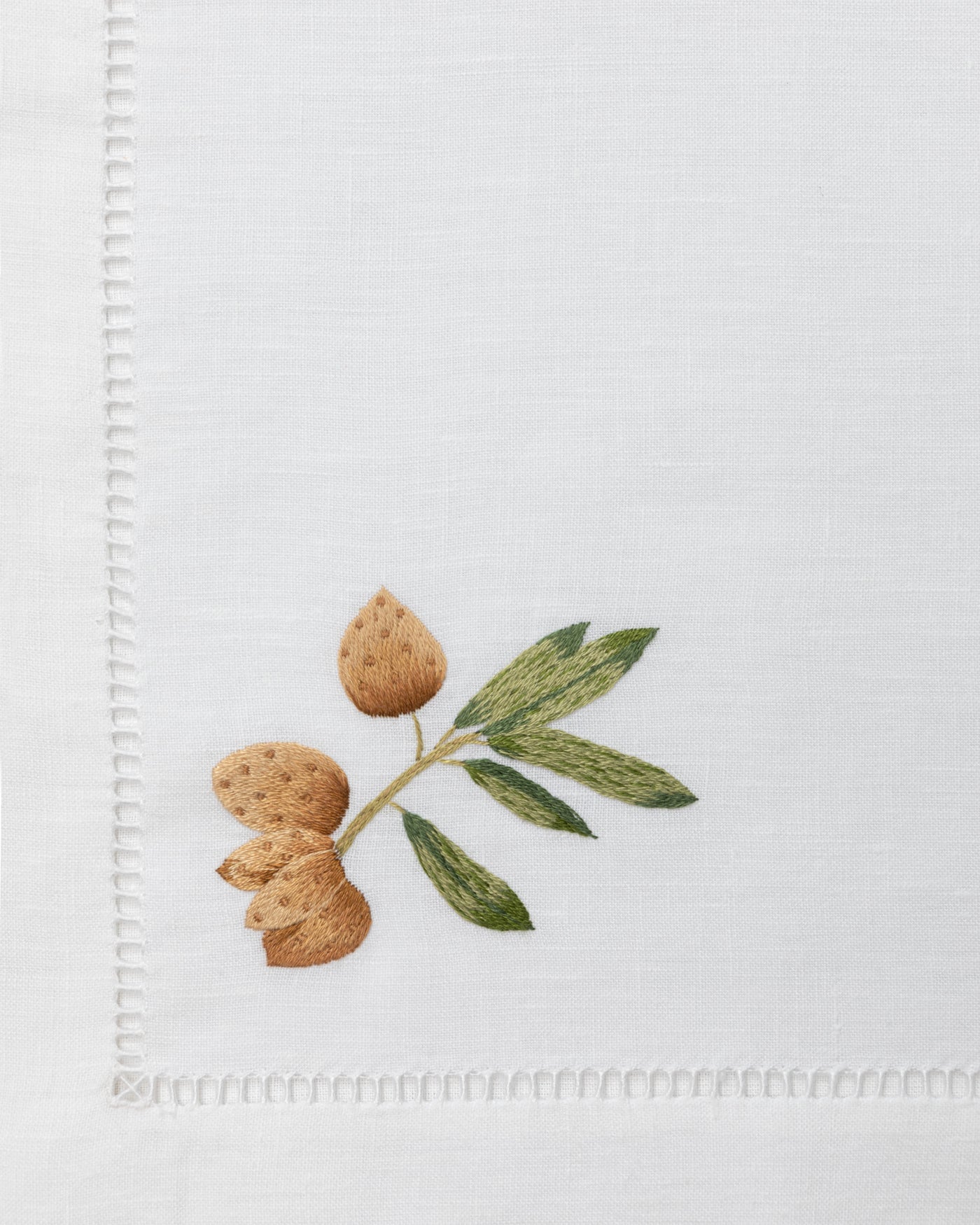 Gayle Warwick Umbria Olive linen napkin