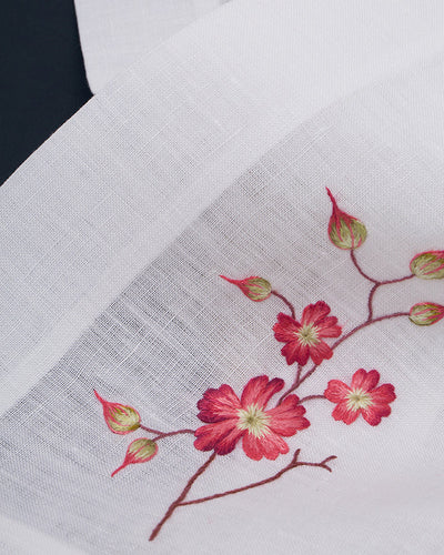 Gayle Warwick Victoria -Viola  linen napkin