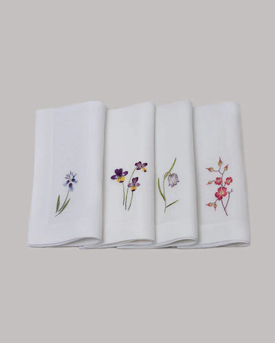 Gayle Warwick Victoria - Fritillary  linen napkin