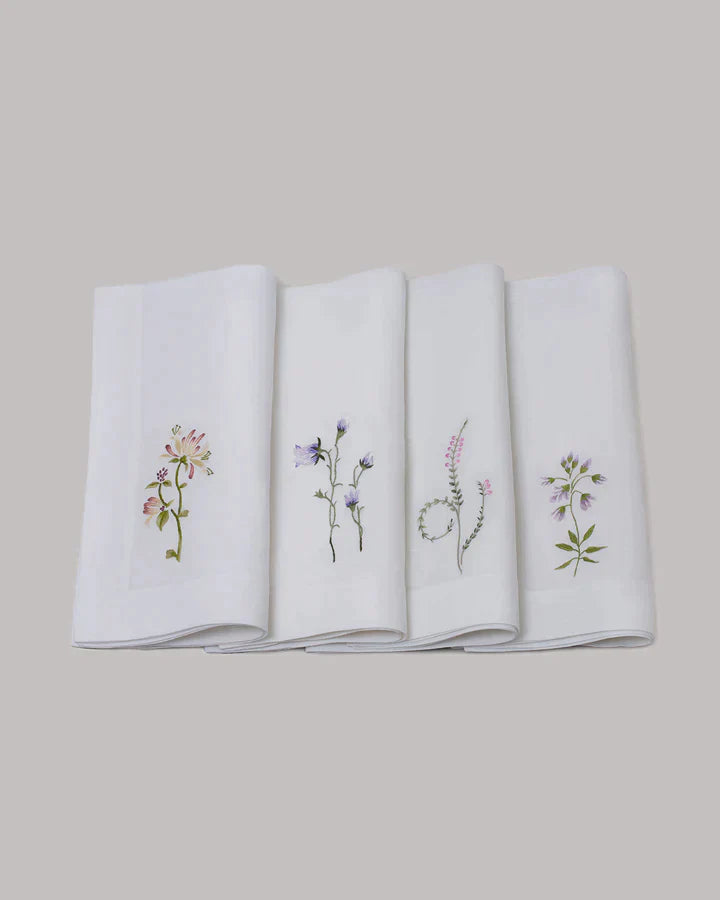 Gayle Warwick Victoria - Fritillary  linen napkin