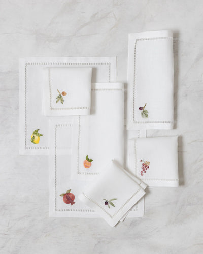 Gayle Warwick Umbria Lemon linen napkin