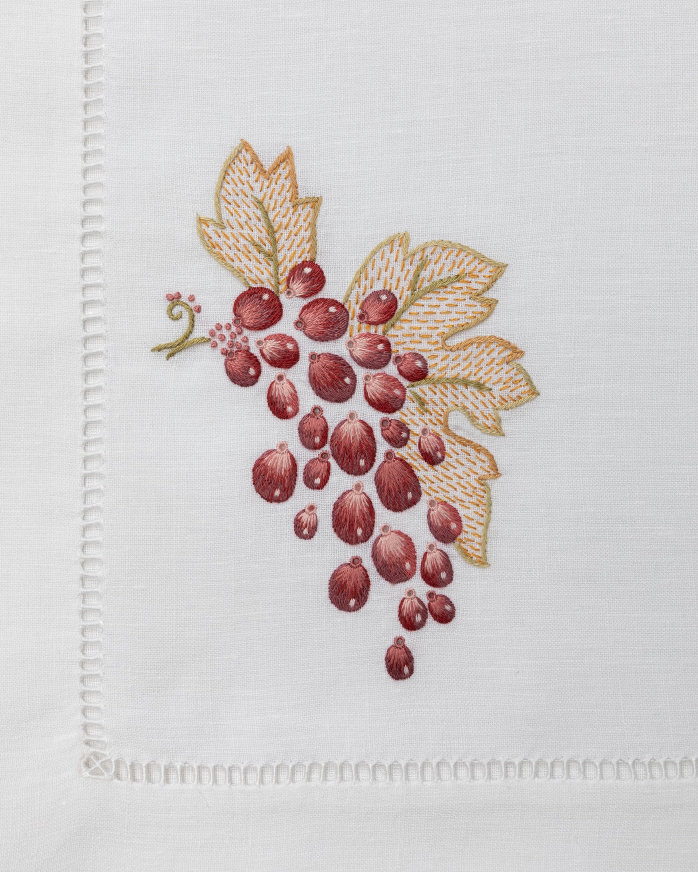 Gayle Warwick Umbria Olive linen napkin