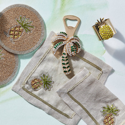 Joanna Buchanan - Pineapple napkin rings, yellow, set of two