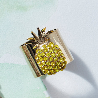 Joanna Buchanan - Pineapple napkin rings, yellow, set of two
