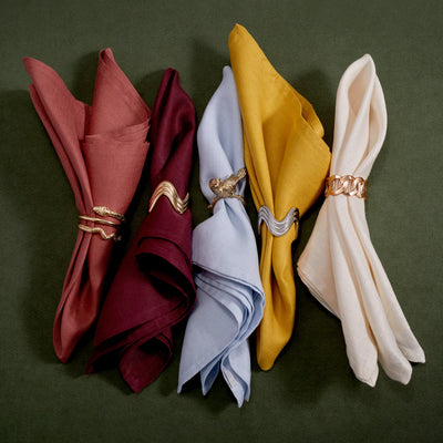 L'Objet - Snake Napkin Rings (Set of 4) - Gold