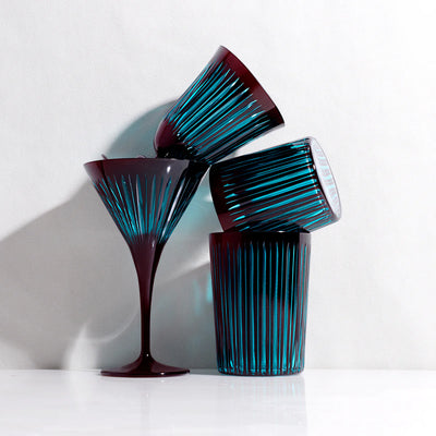 L'Objet - Prism Wine Glasses - Bordeaux (Set of 4)