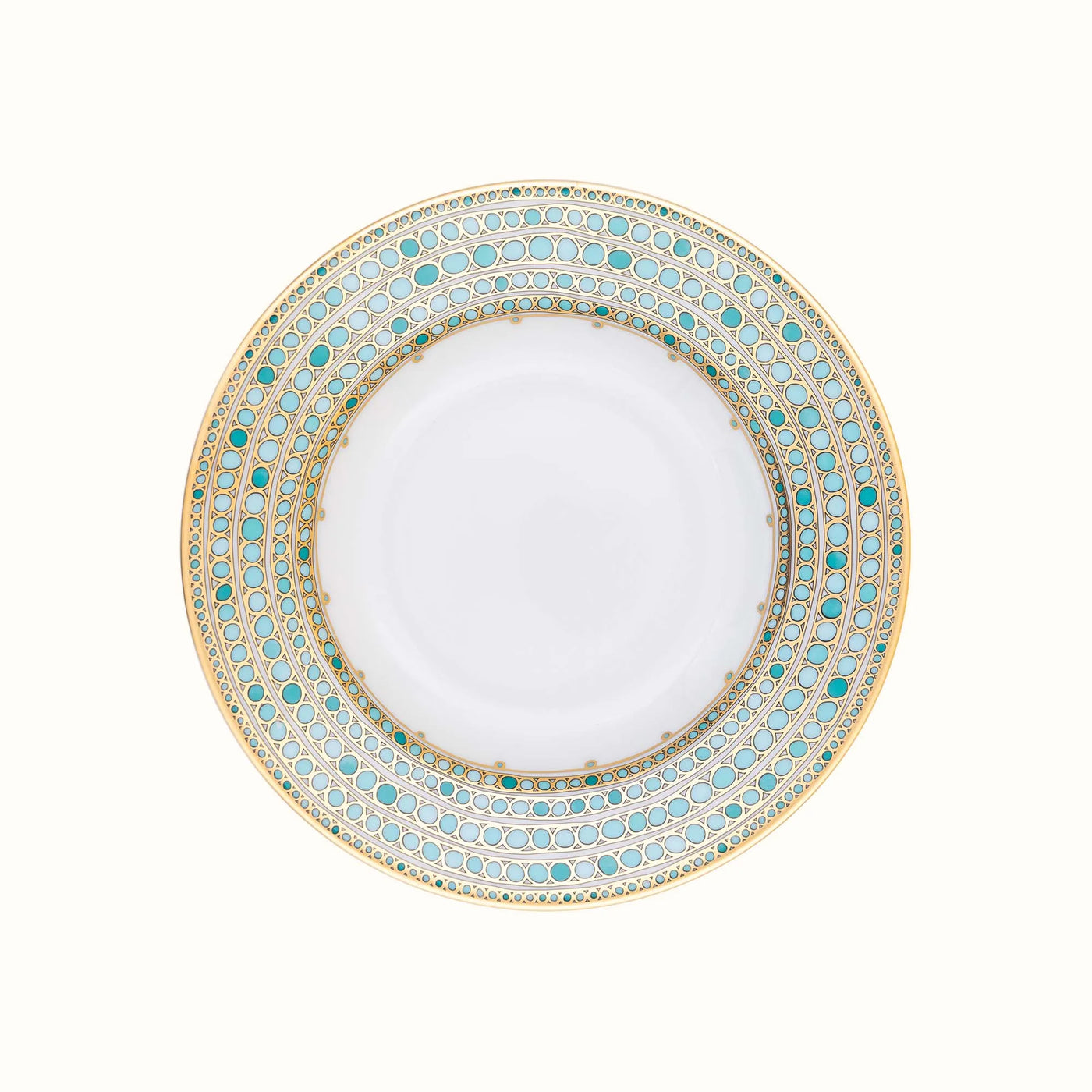 ROBERT HAVILAND & C. PARLON - Syracuse Turquoise-Rim soup plate