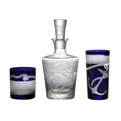 Artel Rope Barware Decanter Ink