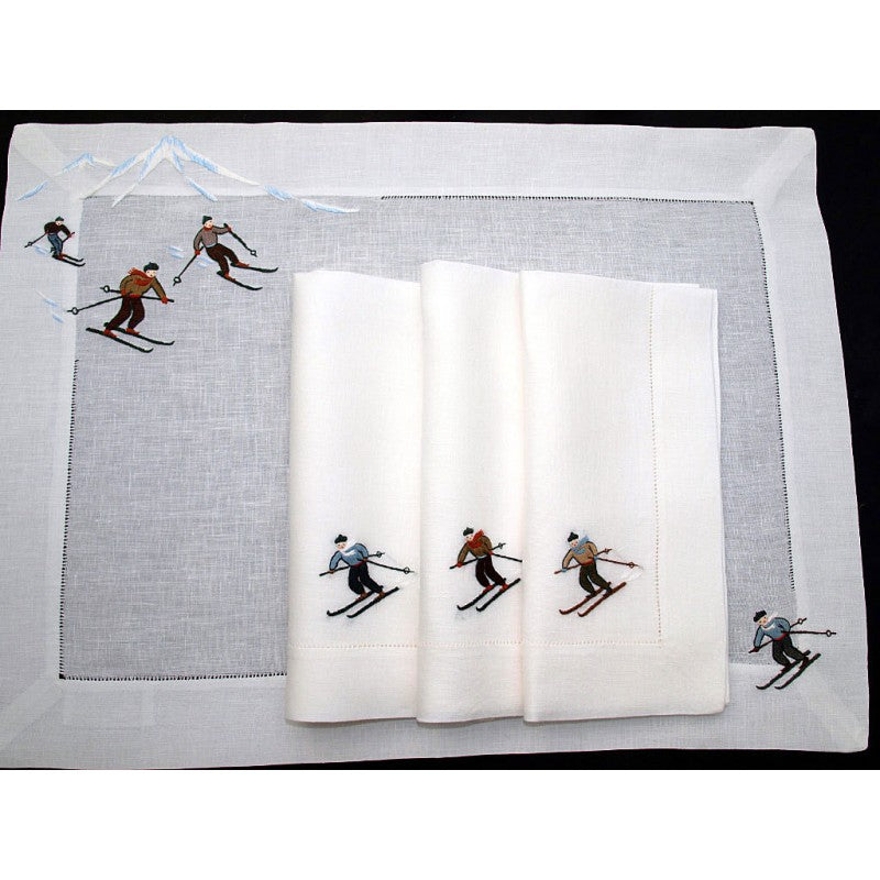 Eri Texstiles - Skier napkin placemat 51 x 38