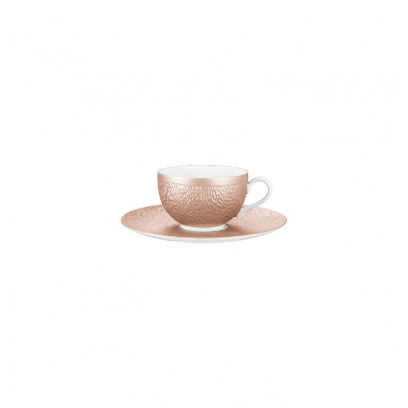 Raynaud Mineral - Cuivre Tea cup and saucer 25 cl