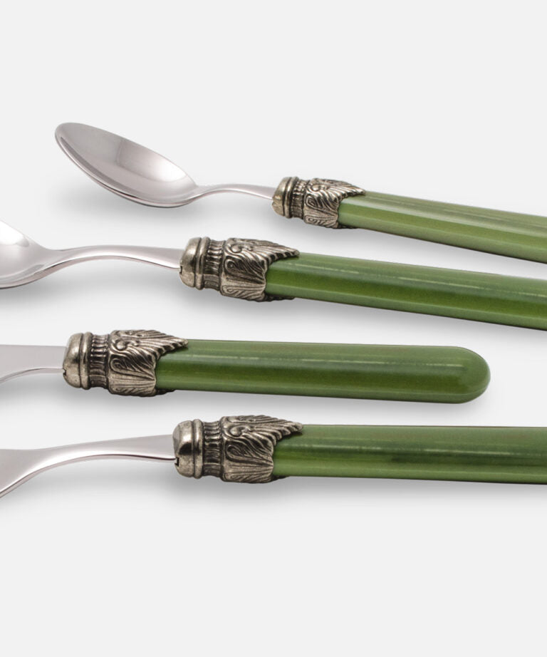 Vintage Basil green 4 pieces table set