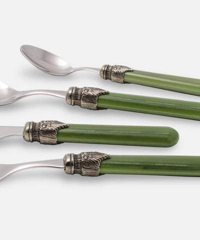 Vintage Basil green 4 pieces table set